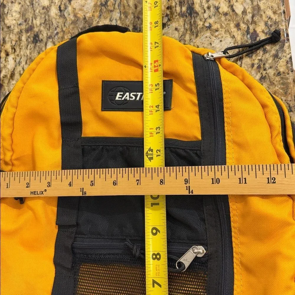 Eastpak Yellow Black Utility Backpack Travel Hiking School Bag Unisex USA
